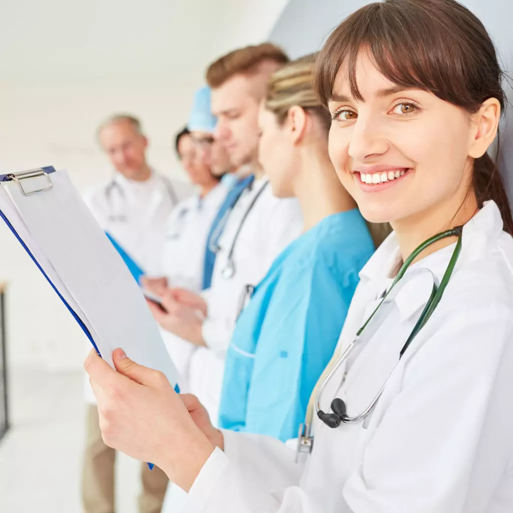 doctors aesthetics training where doctors are reading reports