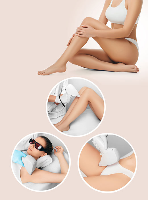 Areas we treat with Laser Hair Removal