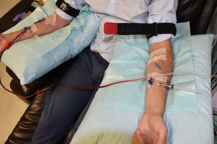 Patient getting Ozone therapy